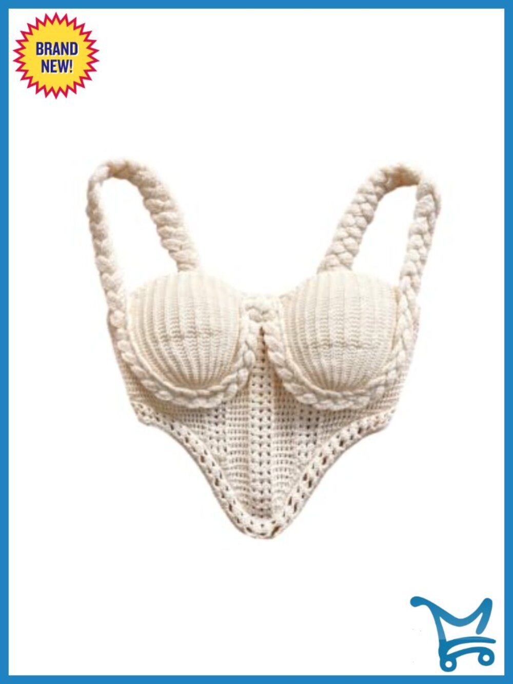 Women's Crochet Knit Cami Crop Top Sleeveless Boho Summer Beachwear